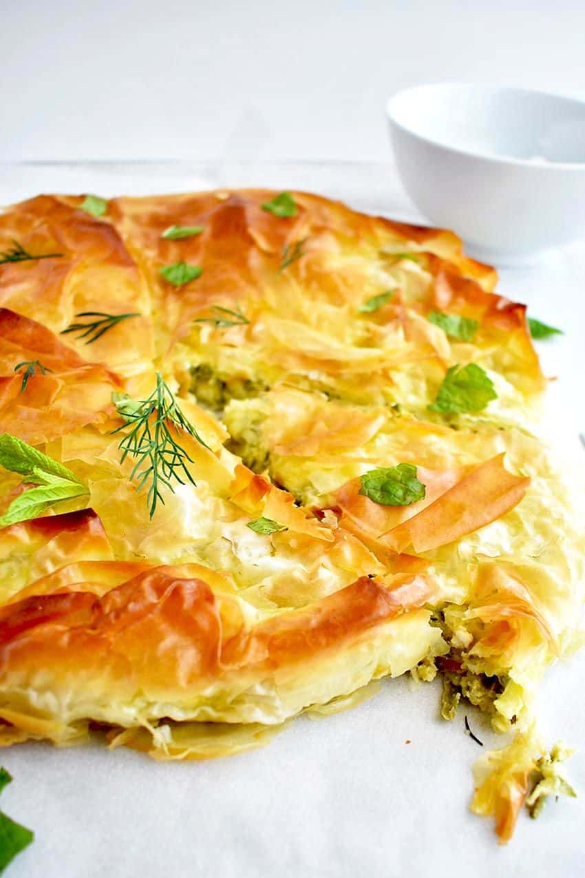 Zucchini Pie With Phyllo And Feta Cheese