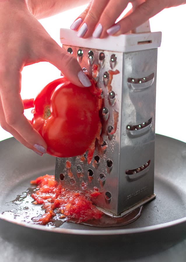 Grated Tomato Scrambled Eggs Recipe