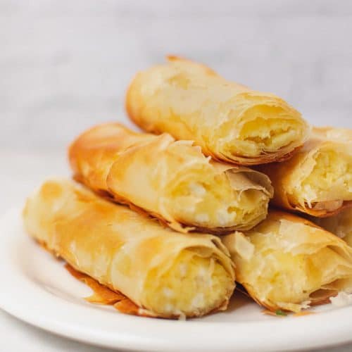 Mum's Extra Crispy Tiropita Rolls (Greek Cheese Pie Rolls) - Real Greek ...