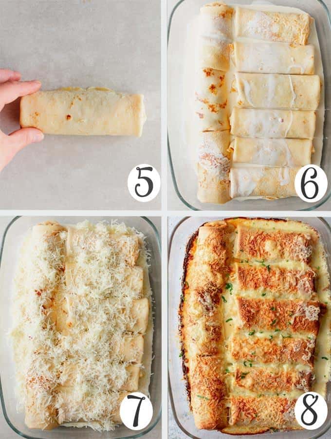 Cannelloni From Crepe Batter