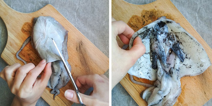 How To Clean A Fresh Cuttlefish