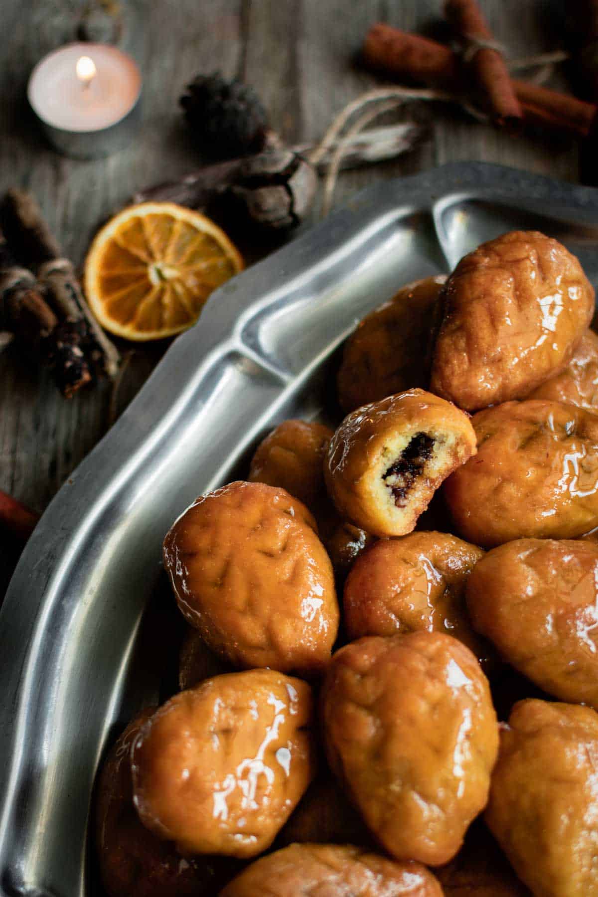 Walnut Filled Greek Christmas Cookies