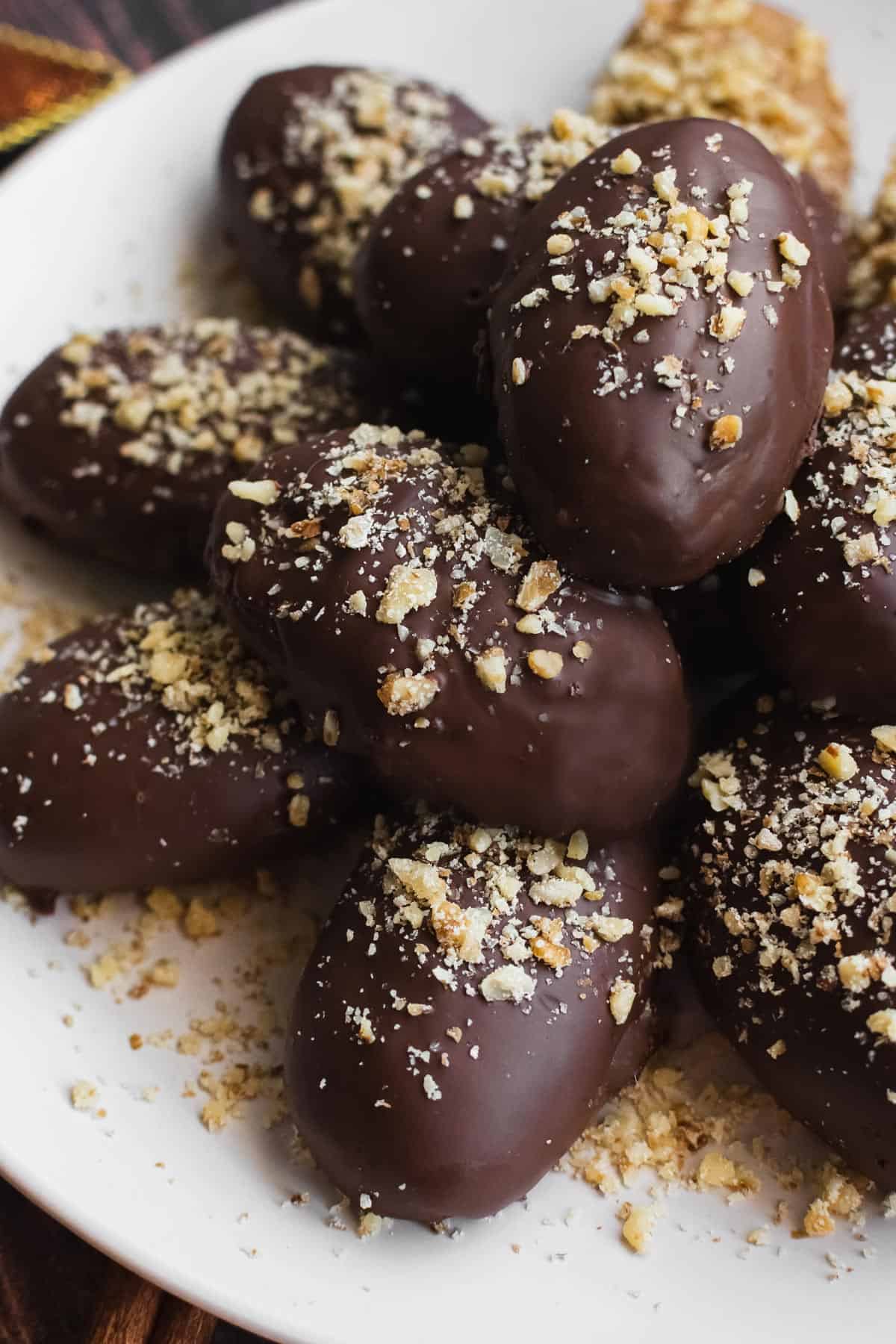 Honey Cookies Covered With Chocolate