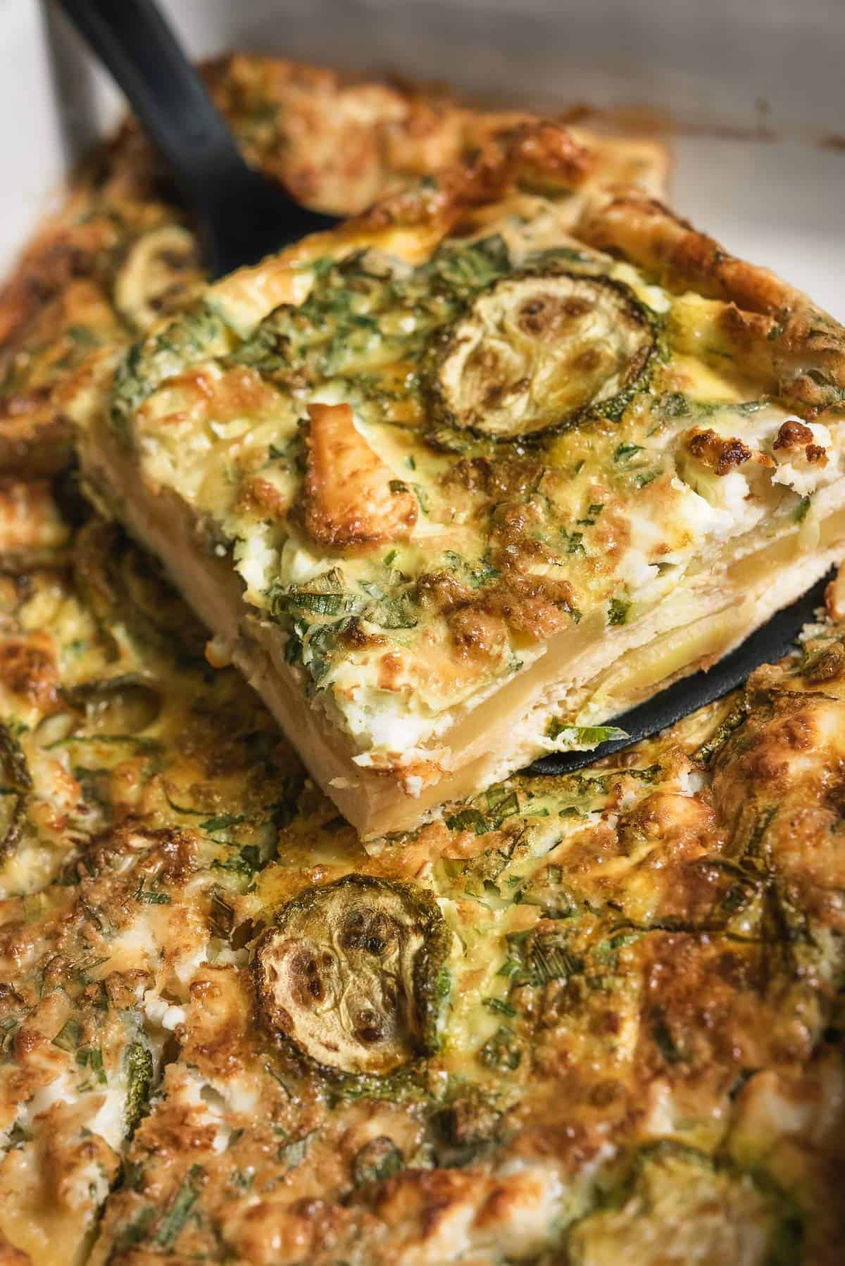 Oven Omelette With Zucchini And Potatoes