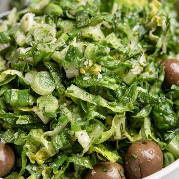 Greek Lettuce Salad Recipe