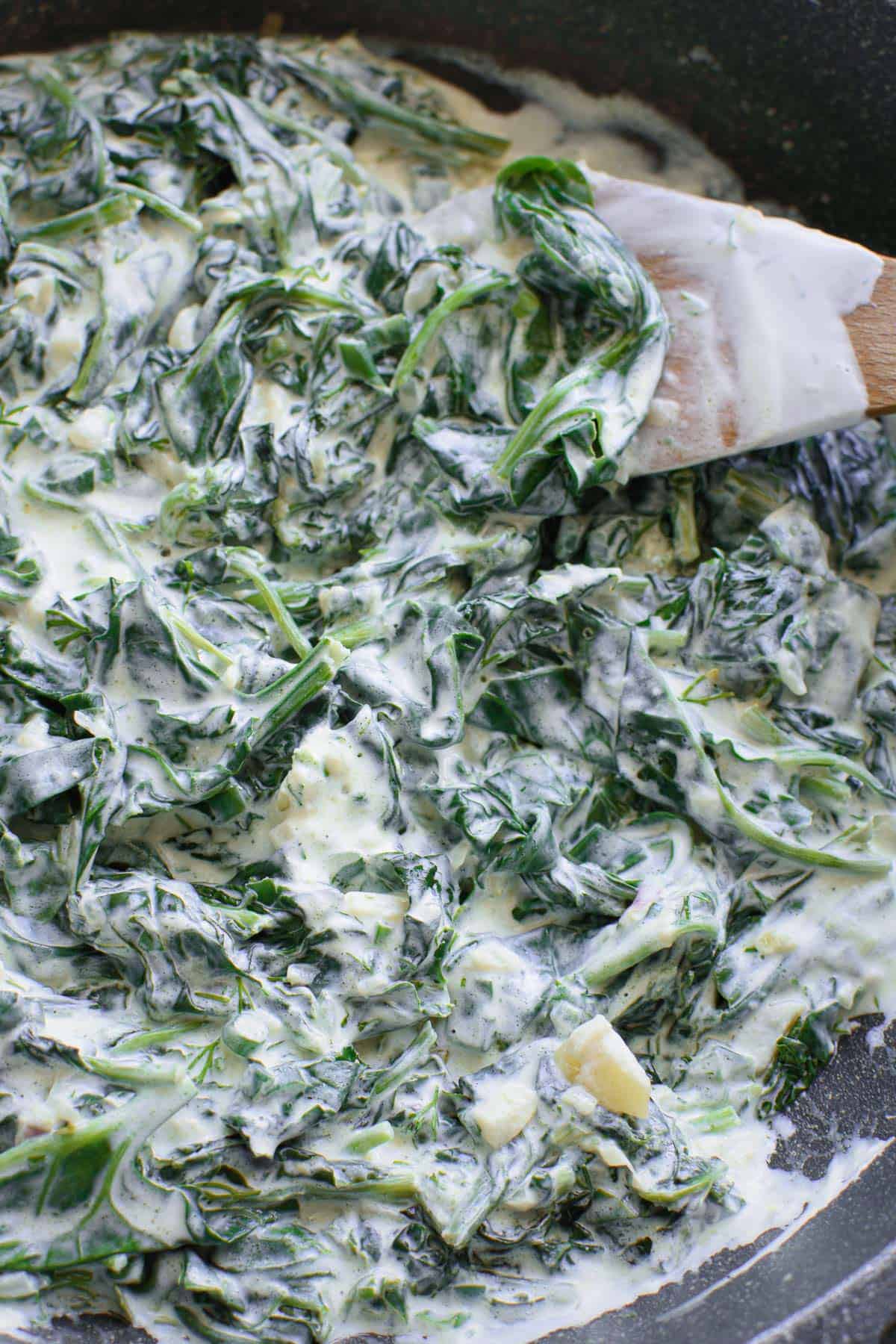 Healthy Creamed Spinach With Yogurt
