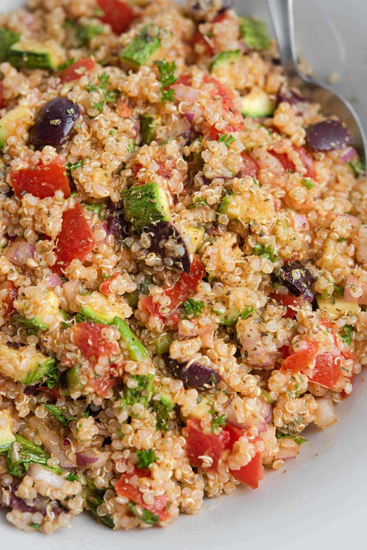Vegan Greek Quinoa Salad