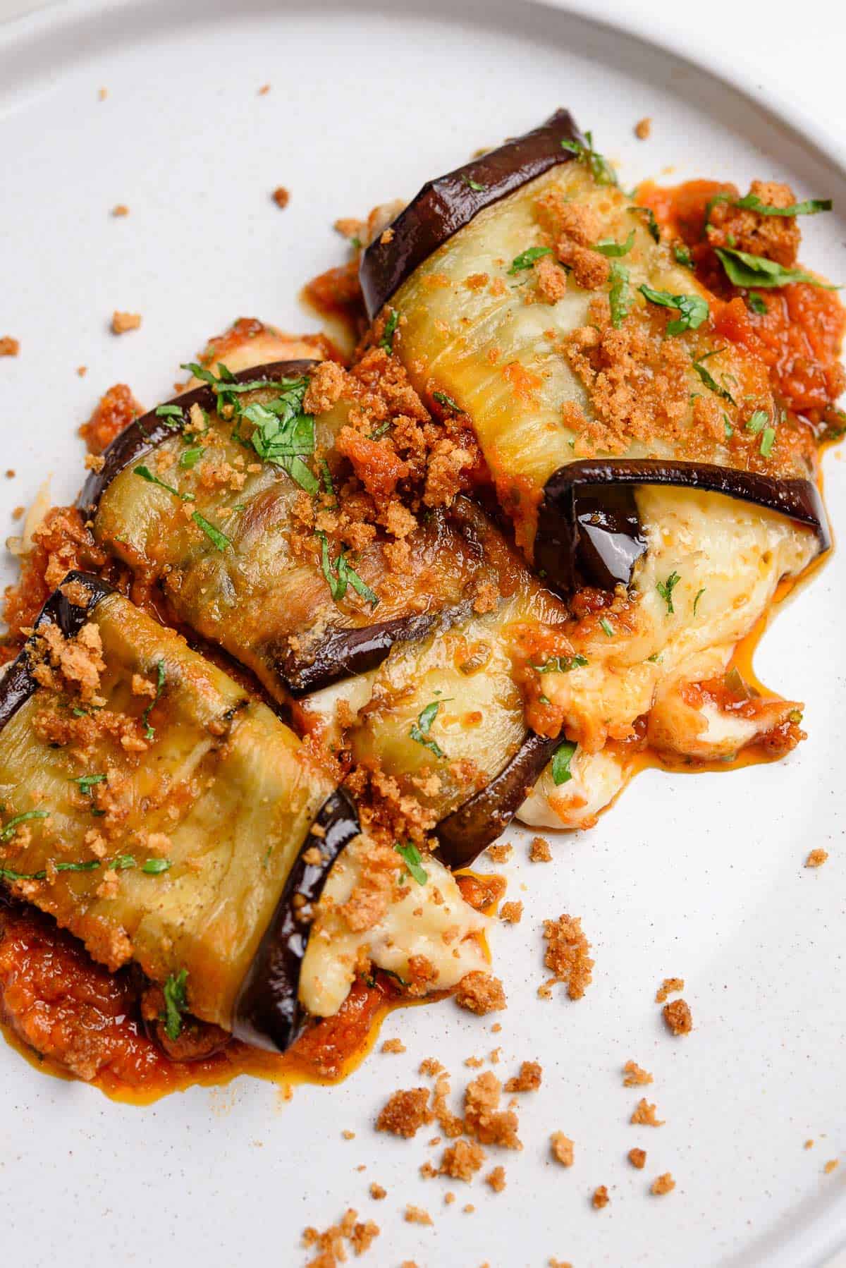 Eggplant Rolls With Cheese