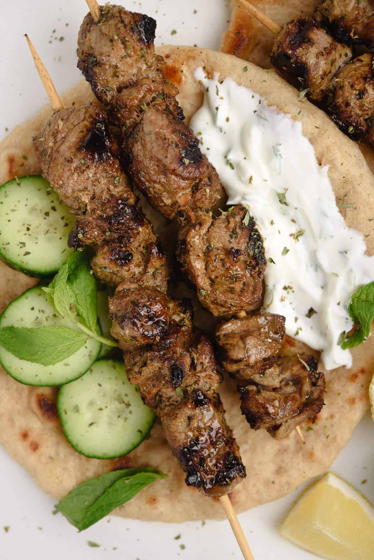 Greek Lamb Souvlaki Recipe