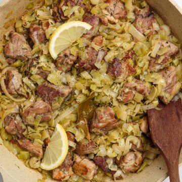 Pork-With-Leeks-Greek-Recipe