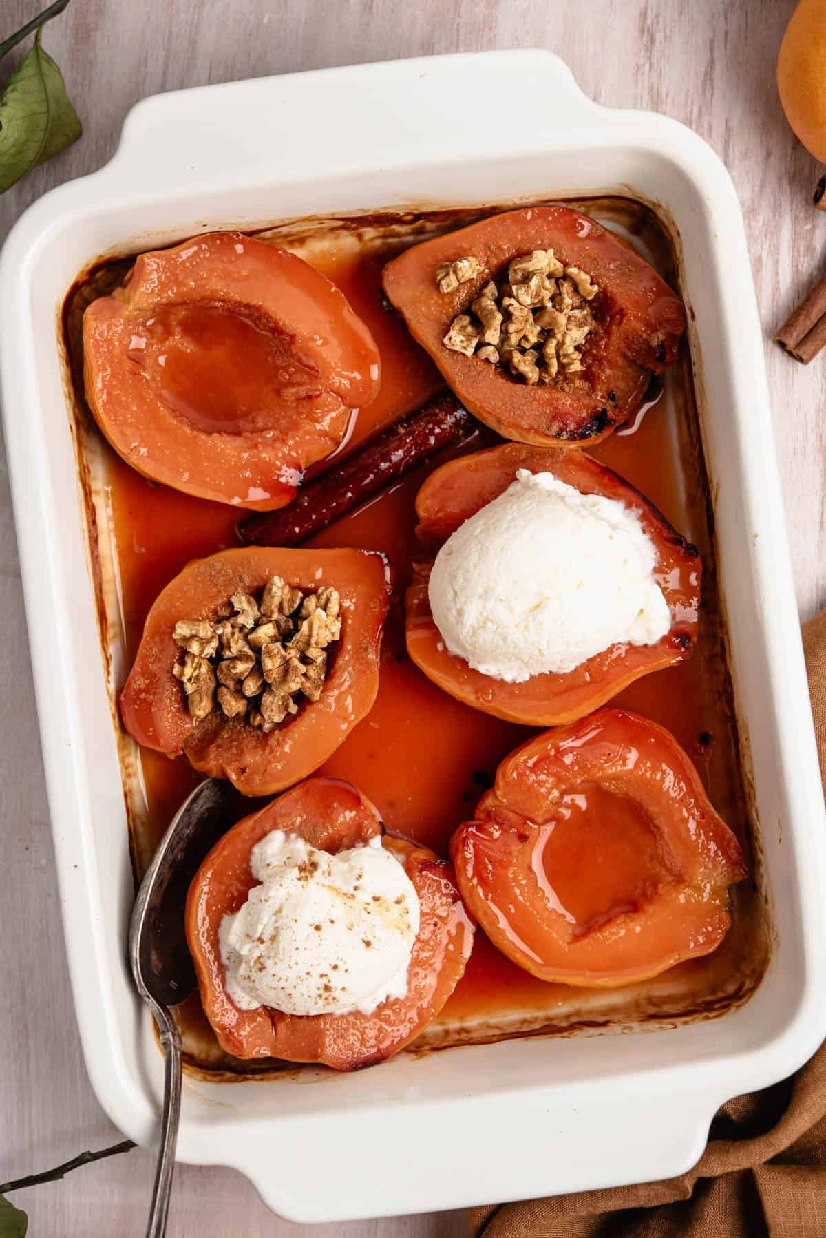Baked Quince With Honey