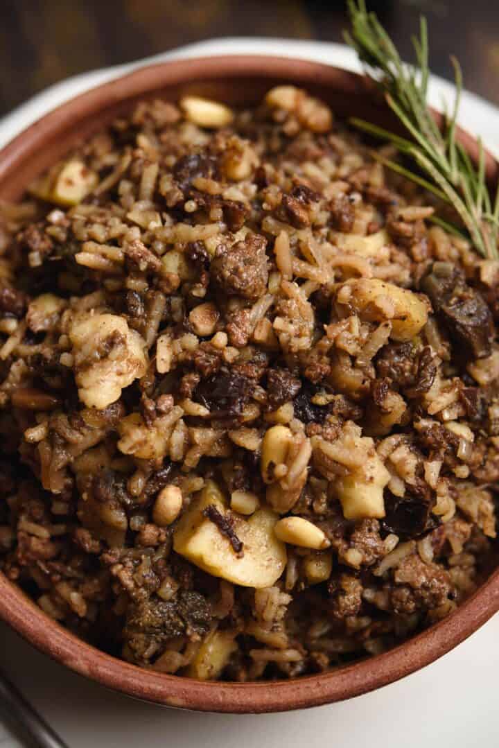 Traditional Rice Stuffing For Christmas - Real Greek Recipes