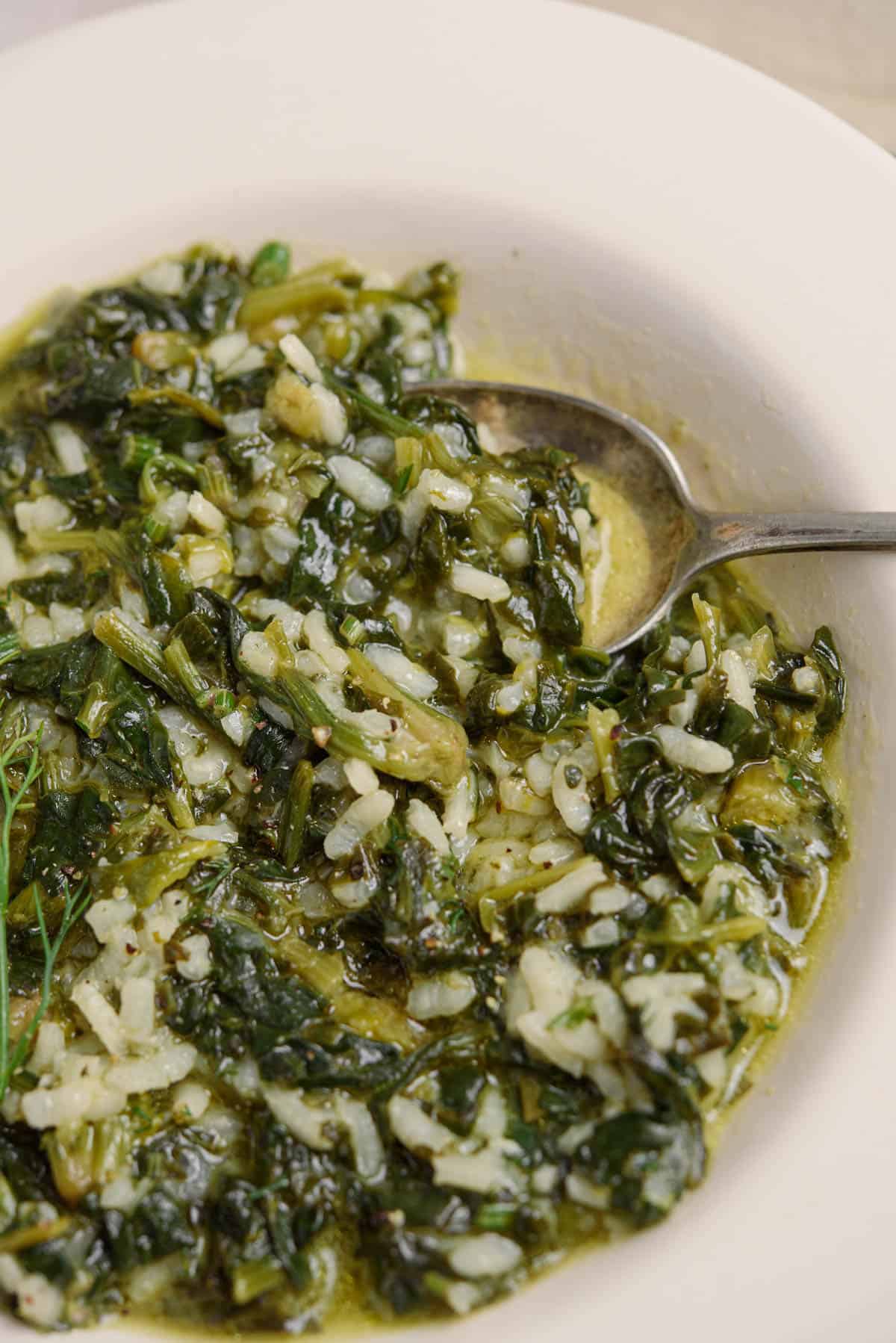 Spinach Rice Greek