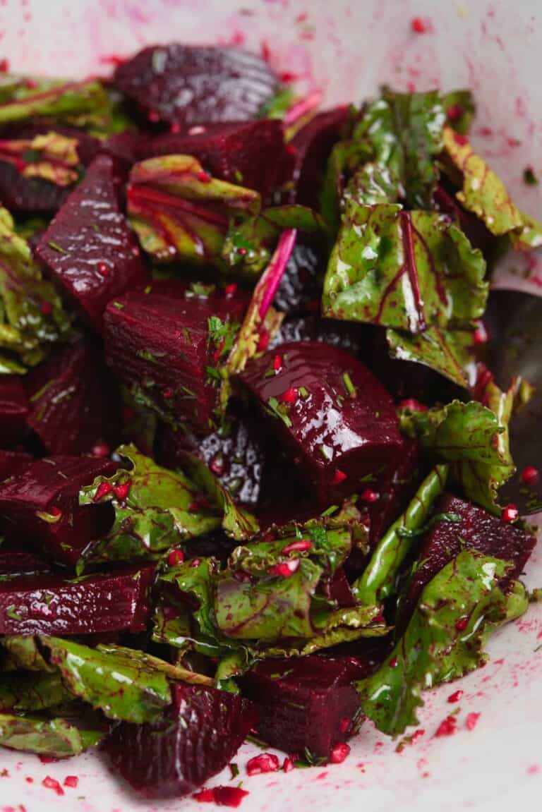 Simple Beetroot Salad With Garlic & Herbs - Real Greek Recipes