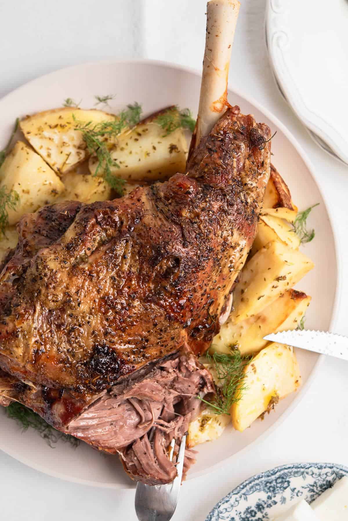Greek Slow Roast Lamb
