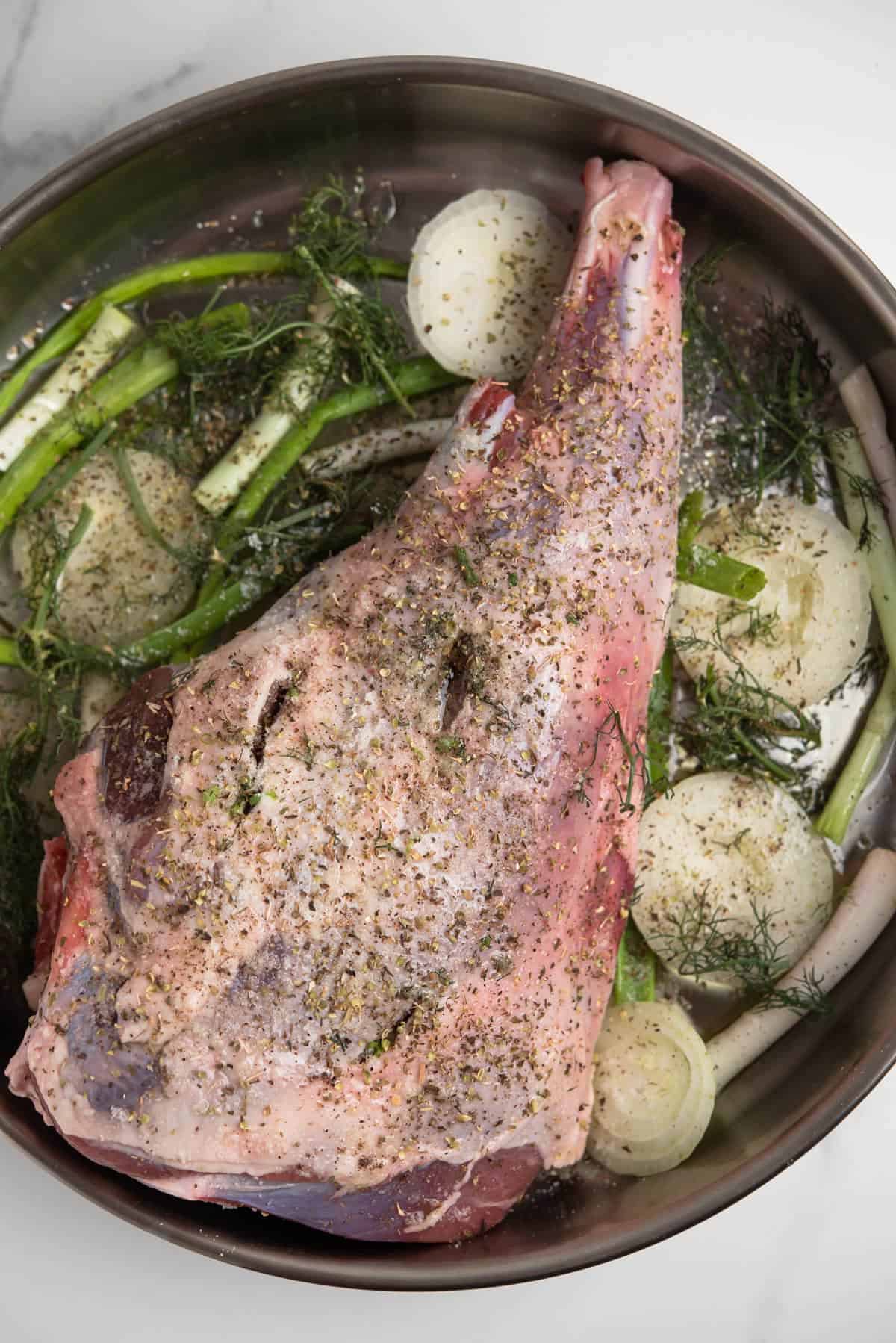 How To Slow Cook Lamb leg In The Oven
