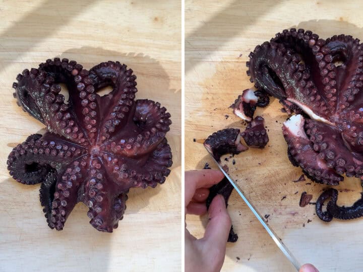 Saucy Octopus Rice with Red Wine and Tomato - Real Greek Recipes
