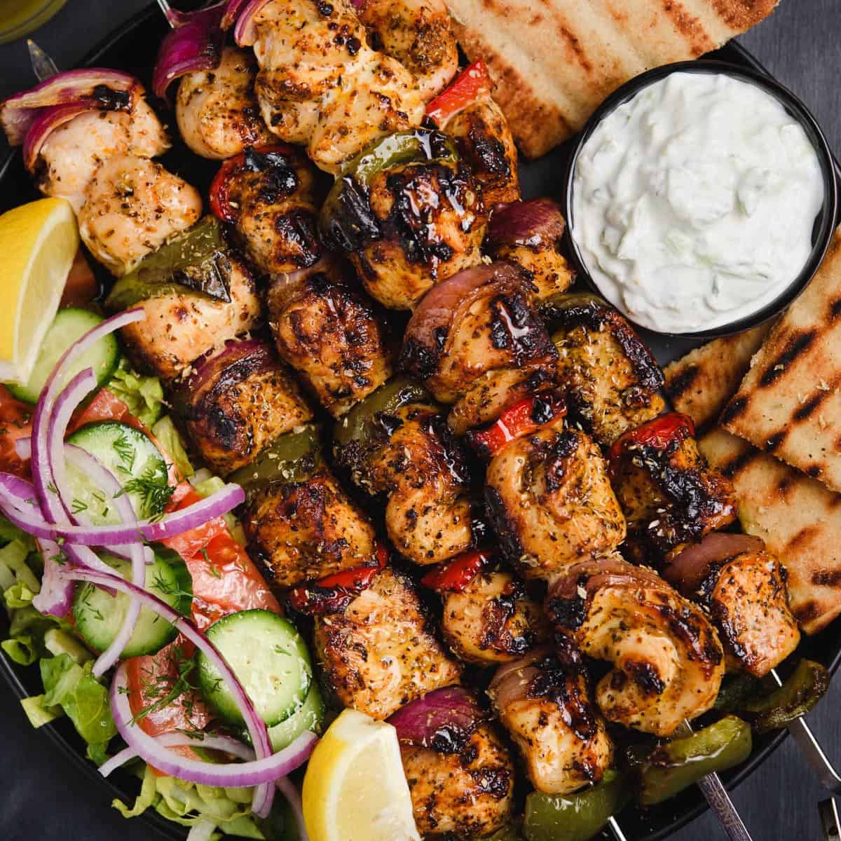 Greek Chicken Souvlaki Recipe Real Greek Recipes