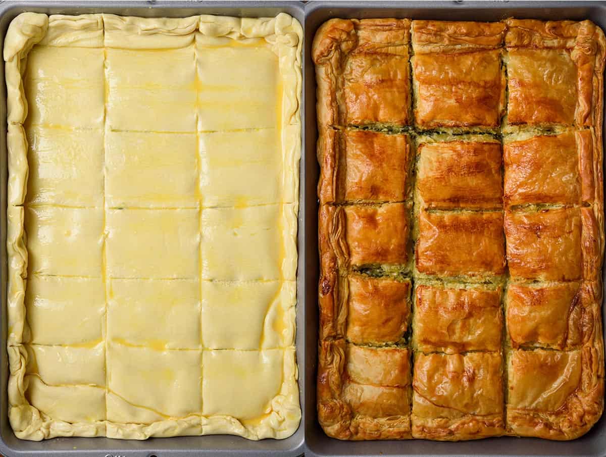 Puff Pastry Pie with Spinach and Feta