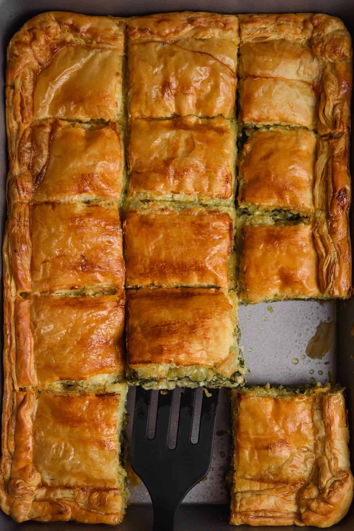 Puff Pastry Pie With Spinach