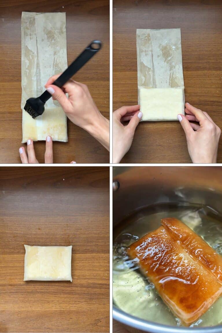 Wrapped Feta In Filo (fried or baked) - Real Greek Recipes