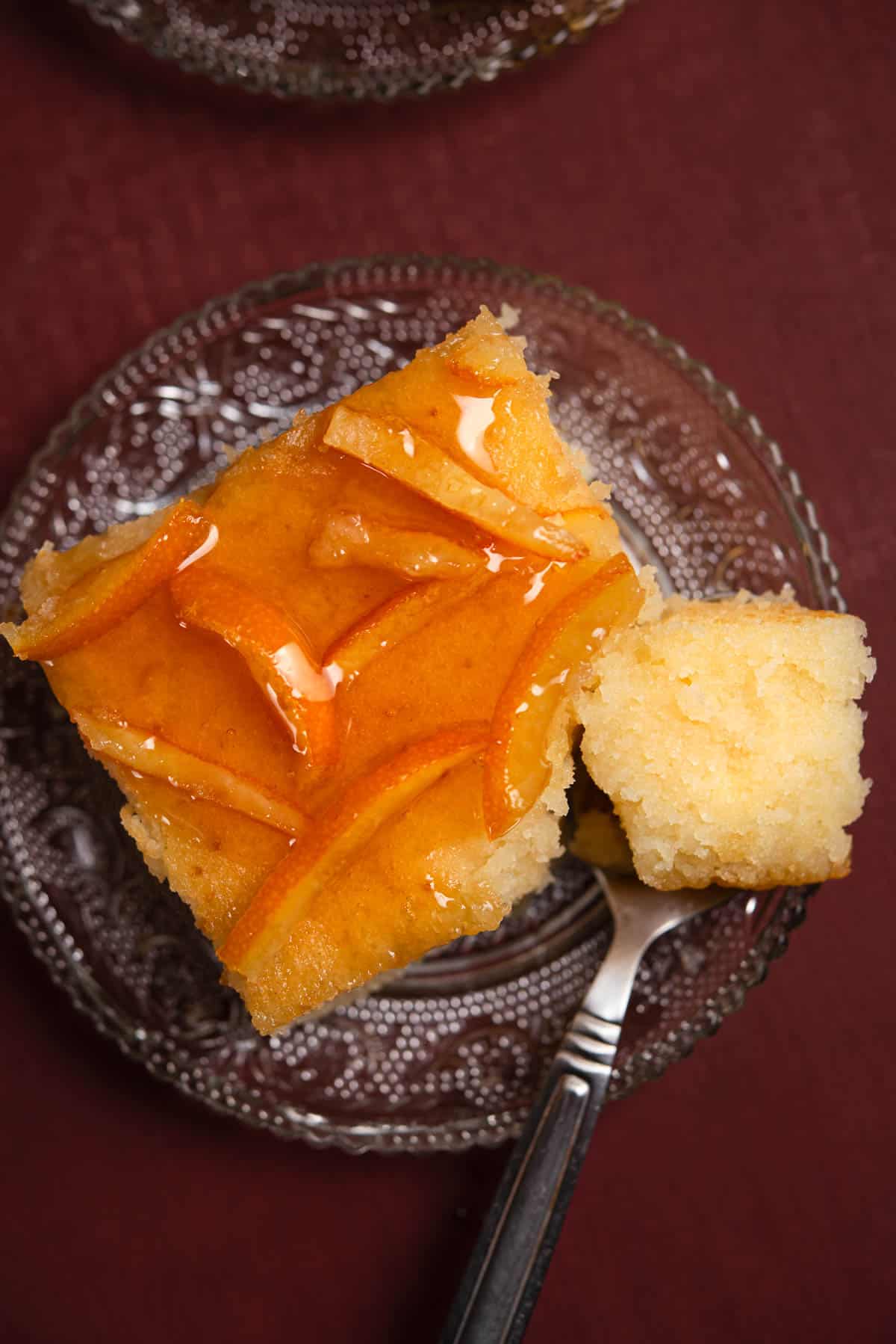 Moist Semolina Orange Cake With Yogurt