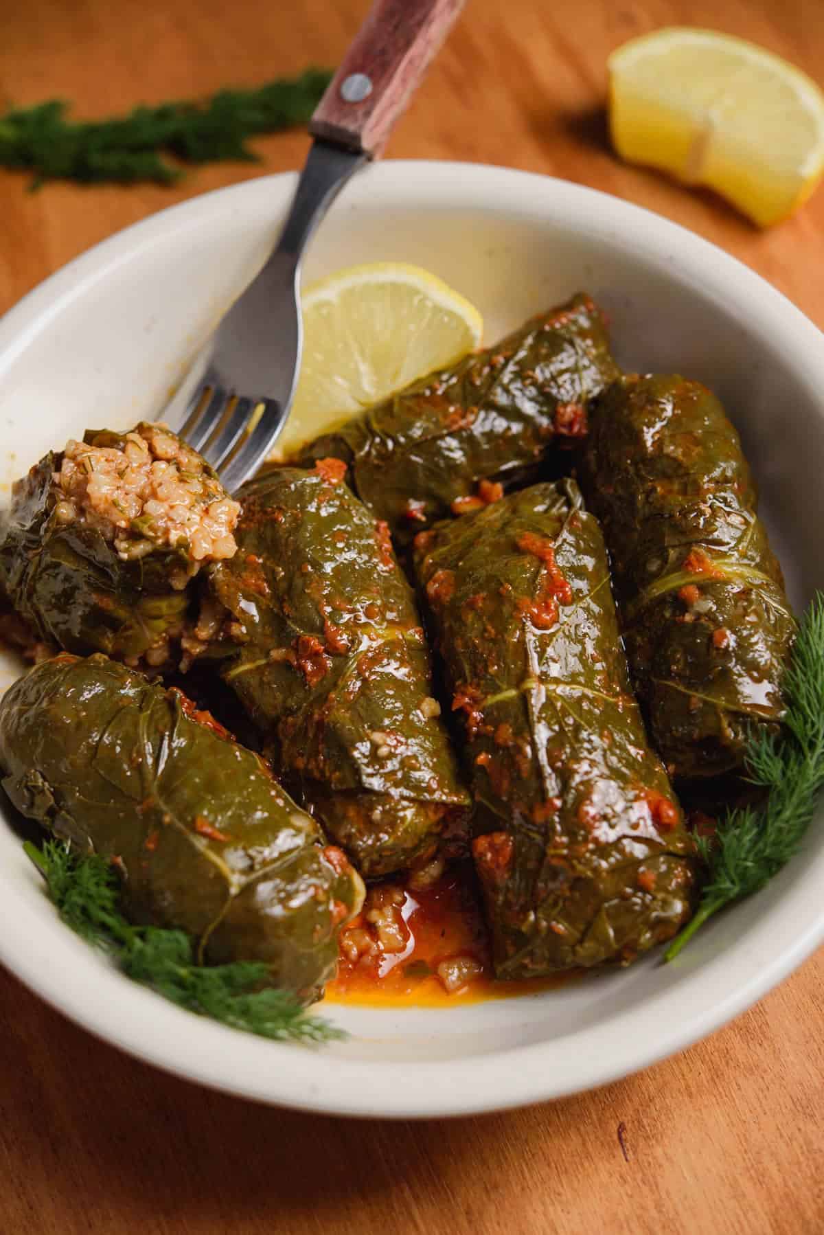 Stuffed Chard Leaves