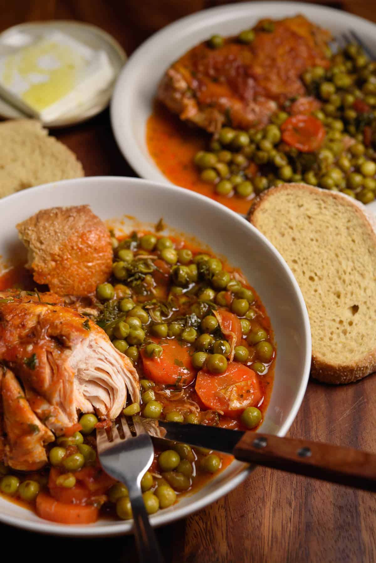 Chicken Stew With Peas