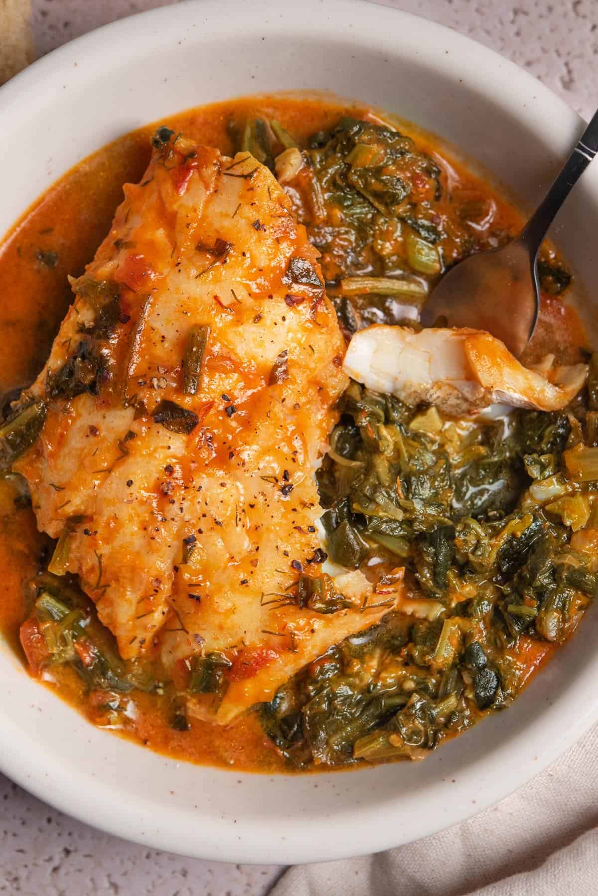Cod With Greens Stew