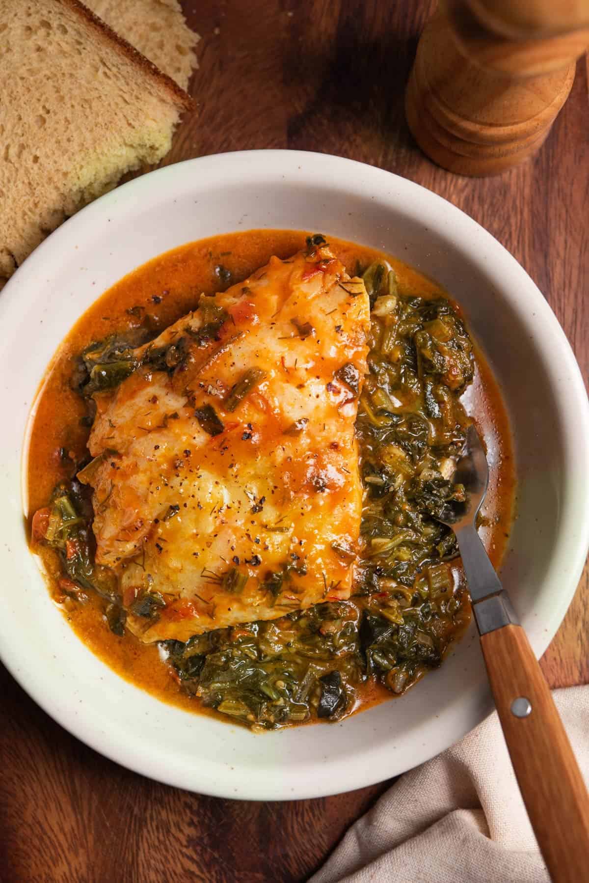 Codfish Stew With Greens