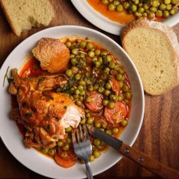 Greek-Chicken-With-Peas-Recipe