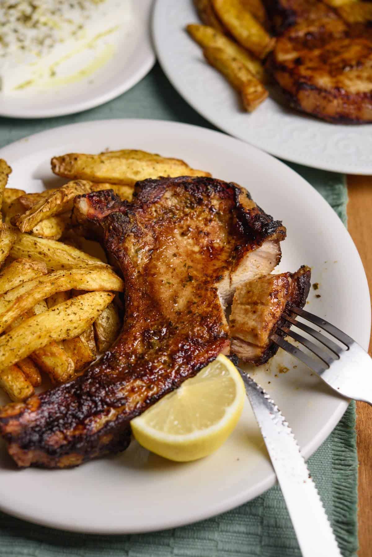 Air Fryer Fried Pork Chops