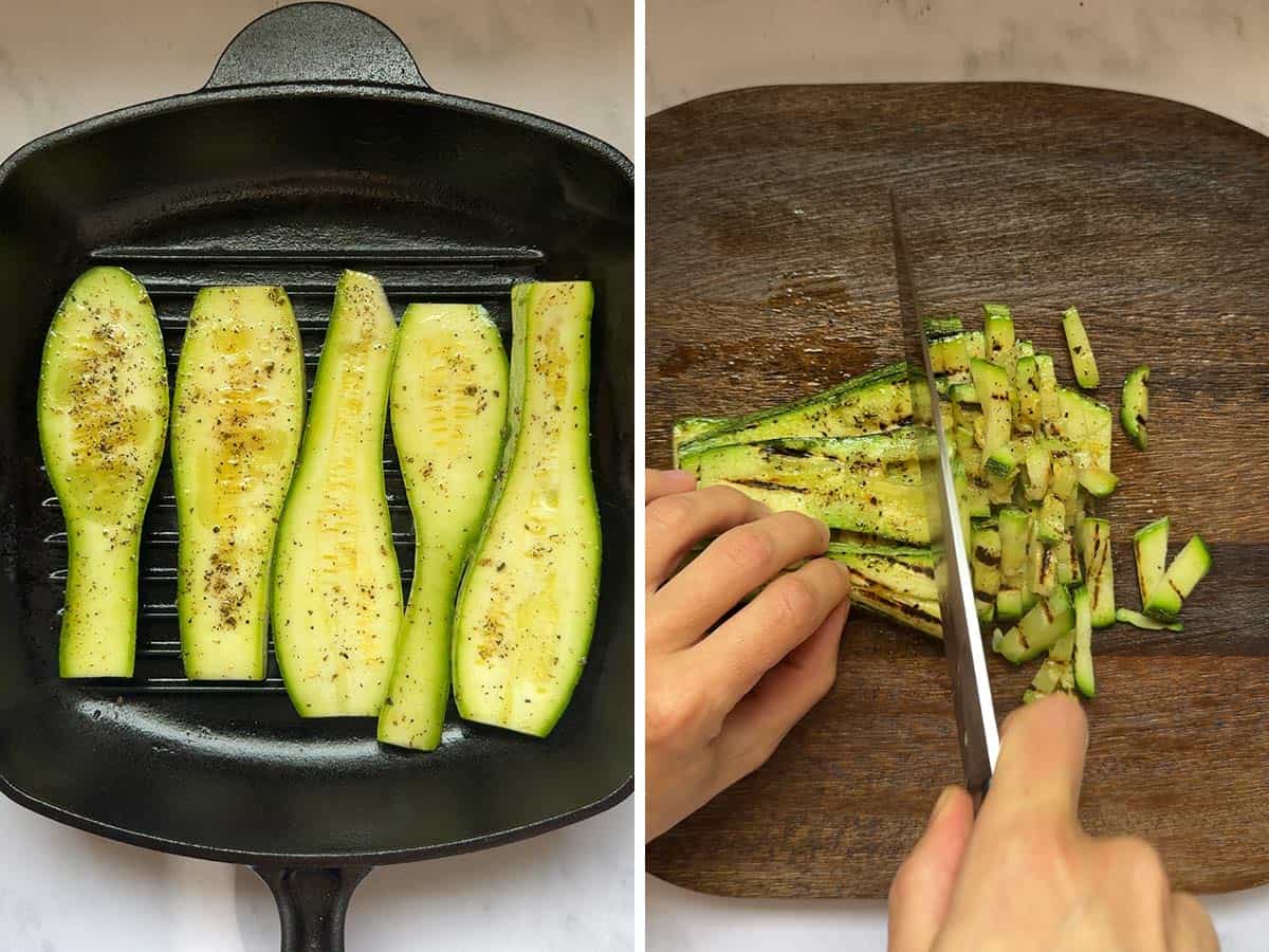 Grilled Zucchini For Salad