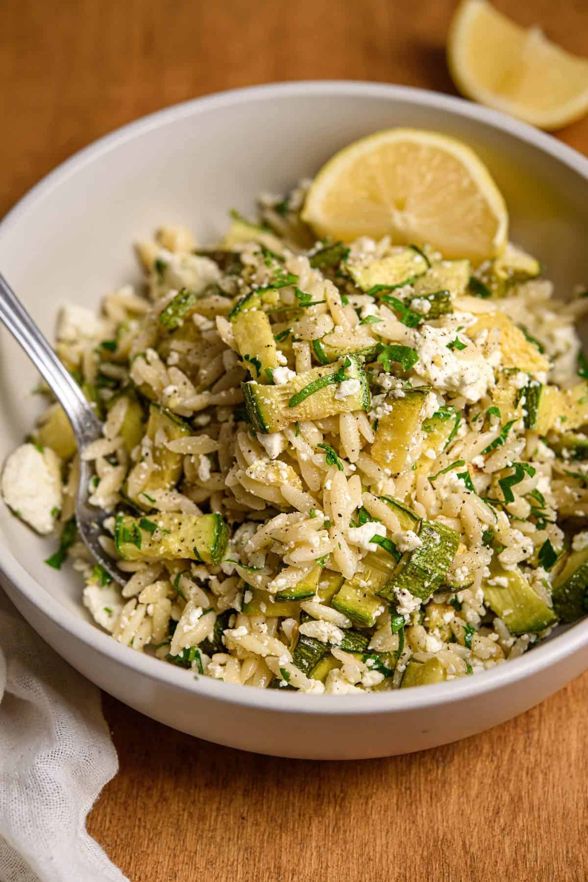 Lemon Orzo Pasta Salad