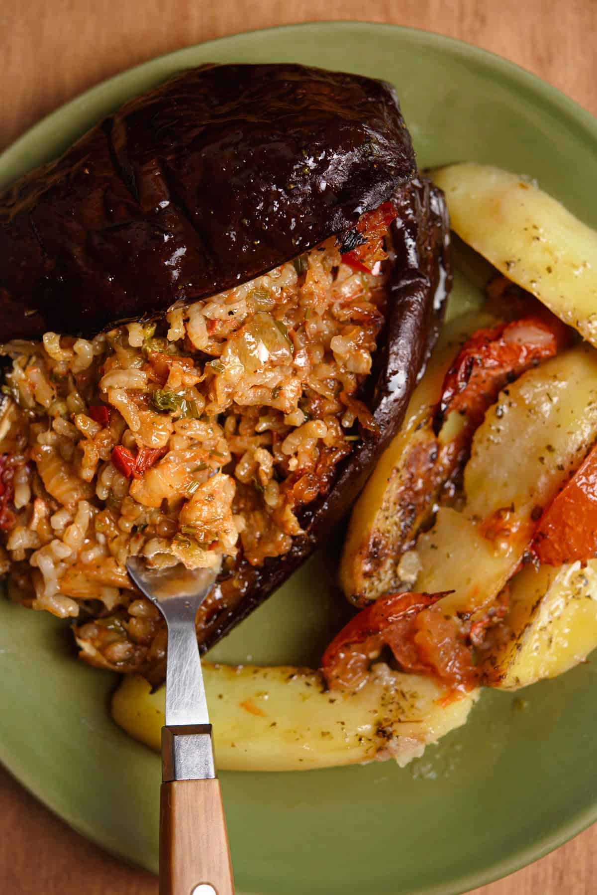 Baked Stuffed Eggplant
