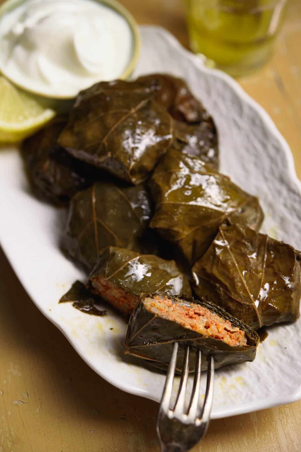 Meat-Stuffed Dolmades