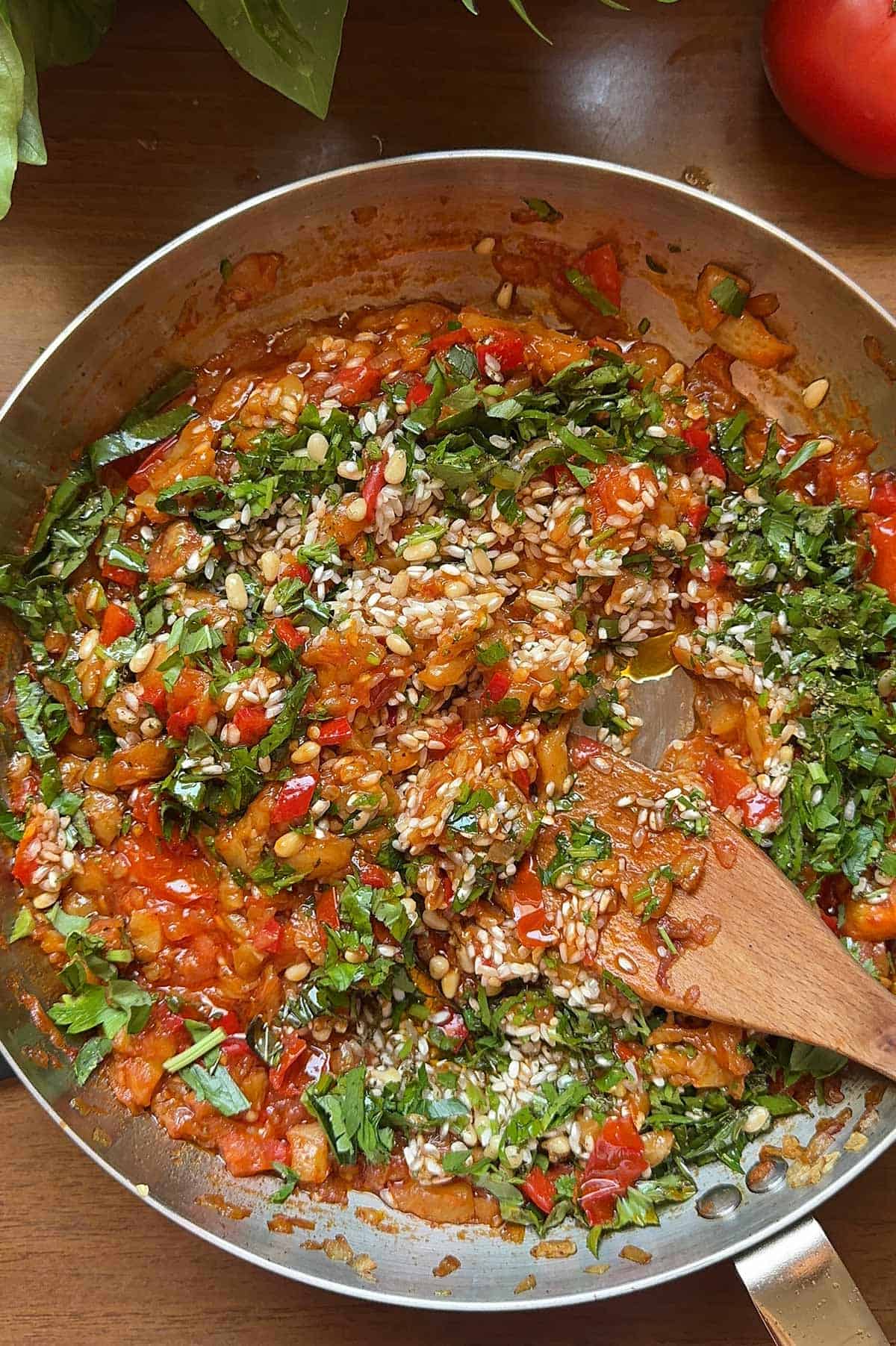 Stuffed Eggplant Filling