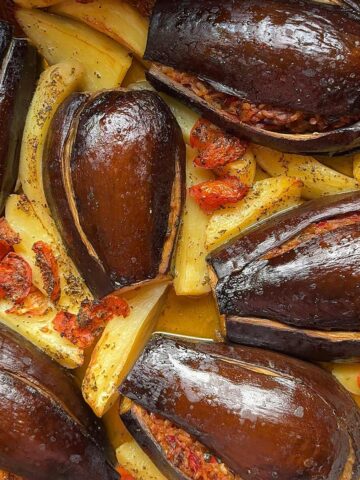 Vegetarian-Baked-Stuffed-Eggplant-Recipe