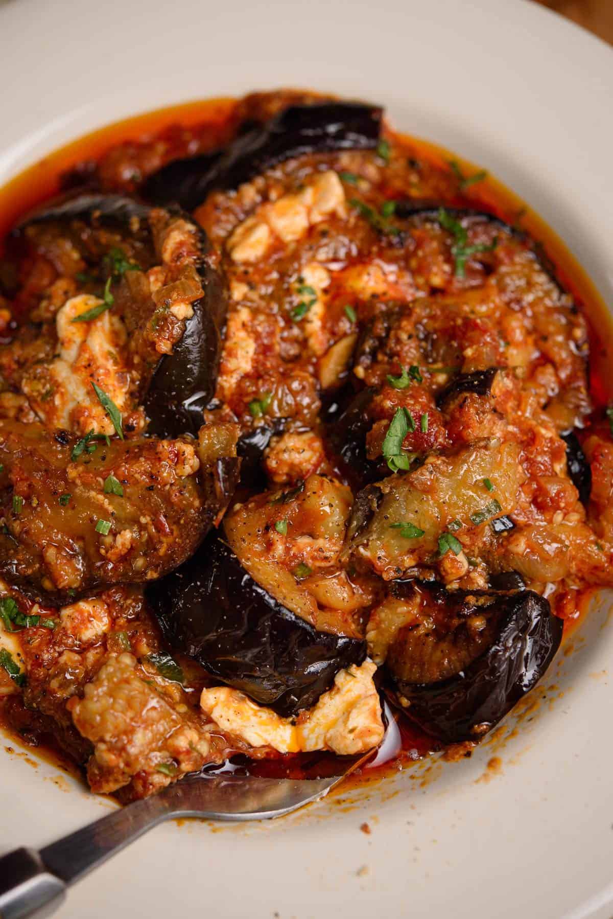 Eggplant Stew With Feta