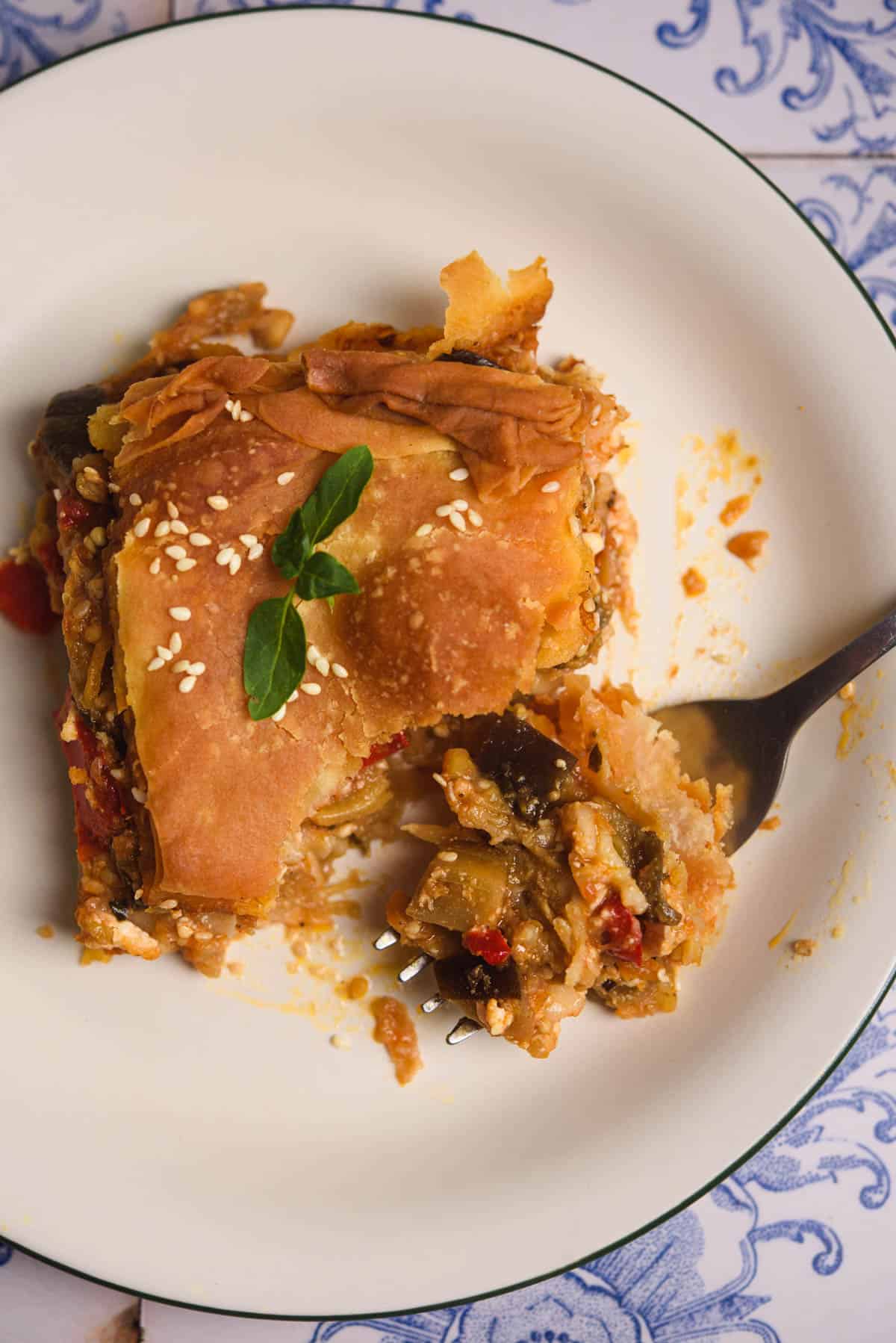 Homemade Eggplant Pie