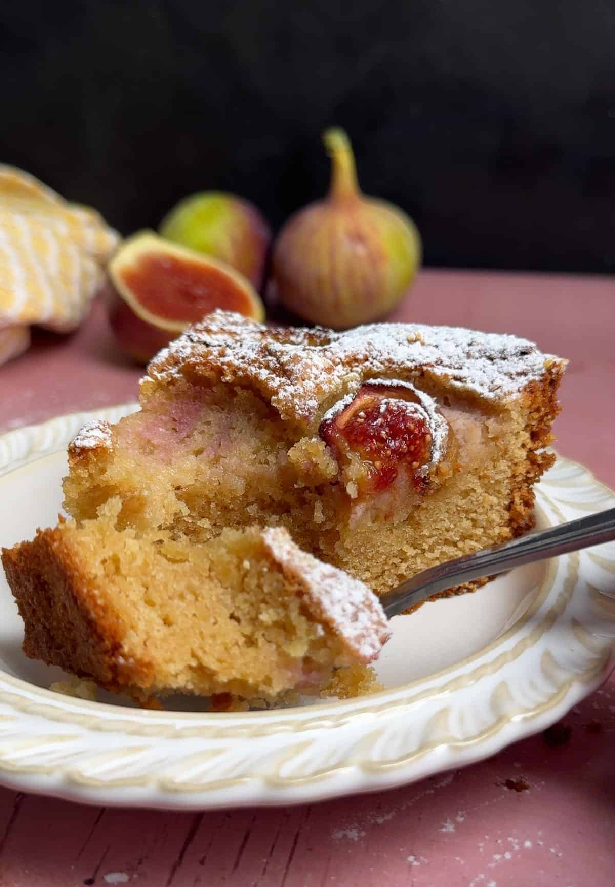 Moist Almond Fig Cake
